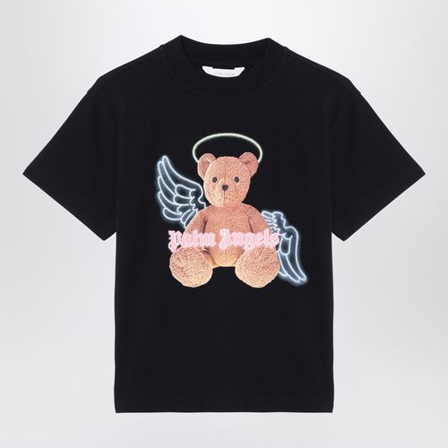 Cotton T-shirt with logo print - Palm Angels - Modalova