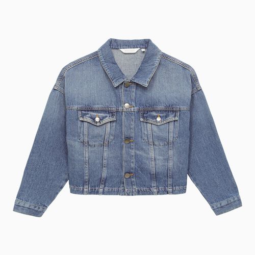 Giacca in denim con logo - Palm Angels - Modalova