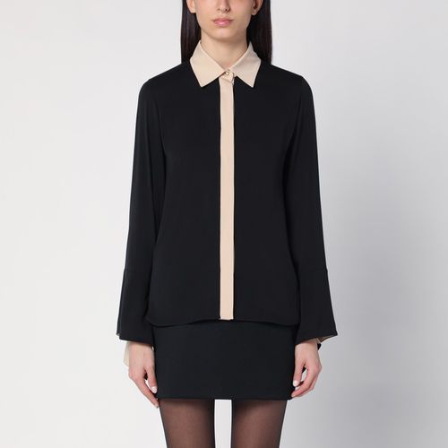 Black silk colour-block shirt - Max Mara - Modalova