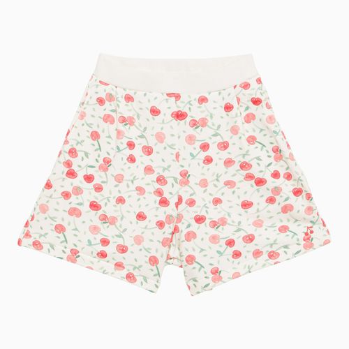 Short con stampa ciliegie in cotone - Bonpoint - Modalova