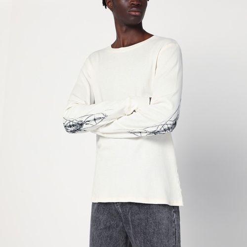 Weißer Baumwollpullover mit Rundhalsausschnitt - Basketcase Gallery - Modalova