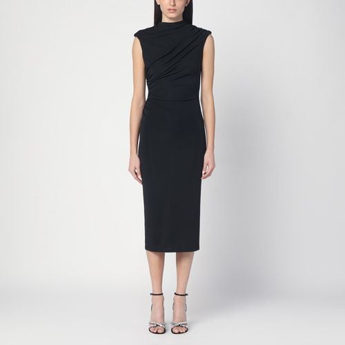 Black ruffled midi dress - THE ANDAMANE - Modalova