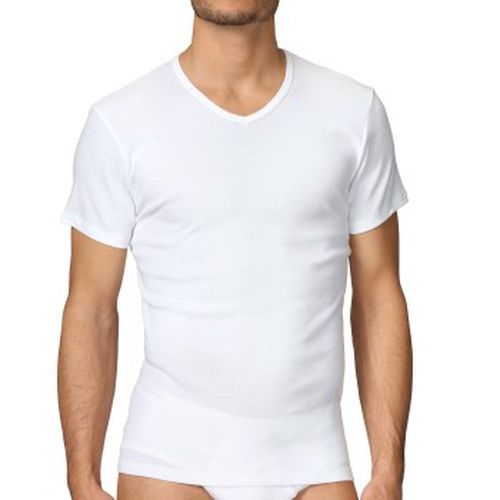 Cotton 1 Herr T-Shirt V 14315 Weiß Baumwolle Small Herren - Calida - Modalova