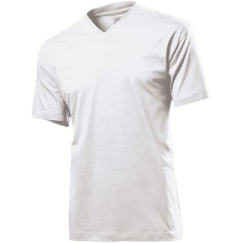 Classic V-Neck Men T-shirt Weiß Baumwolle Small Herren - Stedman - Modalova