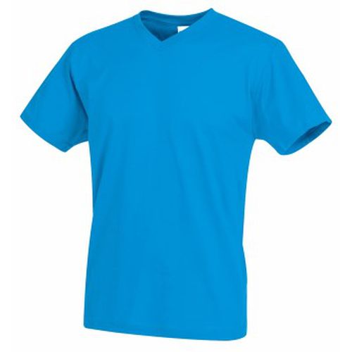 Classic V-Neck Men T-shirt Blau Baumwolle Small Herren - Stedman - Modalova