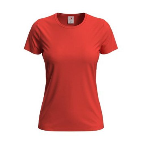 P Classic Women T-shirt Orange/Rot Baumwolle Small Damen - Stedman - Modalova