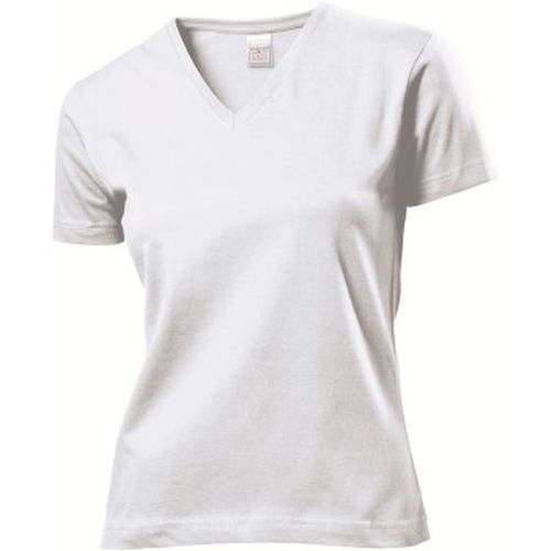 Classic V-Neck Women T-shirt Weiß Baumwolle Small Damen - Stedman - Modalova