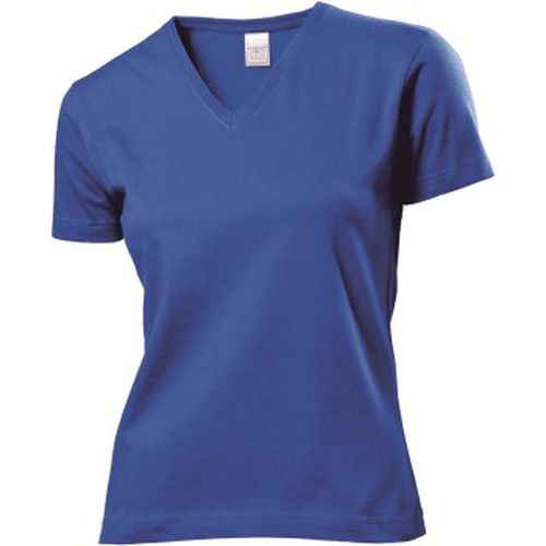 Classic V-Neck Women T-shirt Royalblau Baumwolle Small Damen - Stedman - Modalova