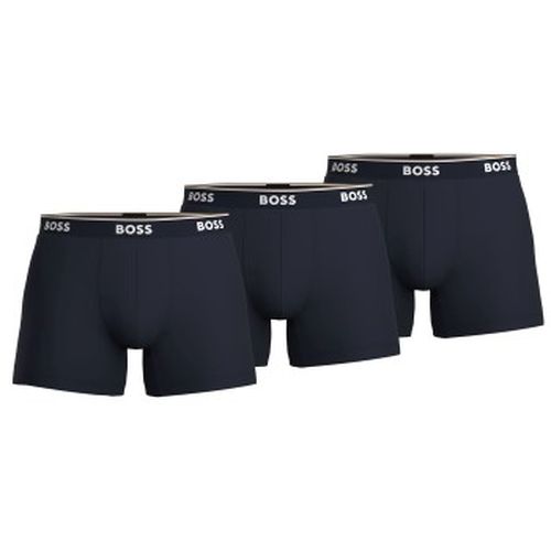 P Cotton Stretch Boxer Brief Long Dunkelblau Baumwolle Large Herren - BOSS - Modalova