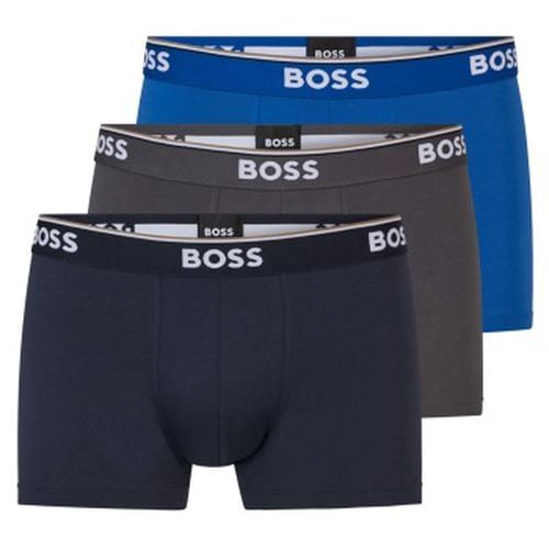 P Cotton Stretch Trunks Grau/Blau Baumwolle Medium Herren - BOSS - Modalova