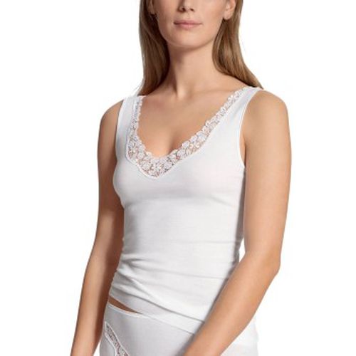 Feminin Sense Top Weiß Baumwolle Small Damen - Calida - Modalova
