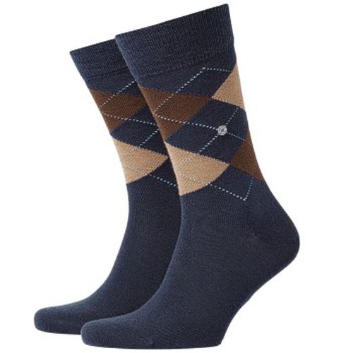 Edinburgh Wool Sock Blau/Braun Gr 40/46 Herren - Burlington - Modalova