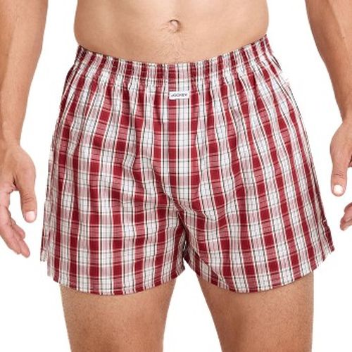 Woven Poplin Boxer Shorts Rot Muster Baumwolle Medium Herren - Jockey - Modalova