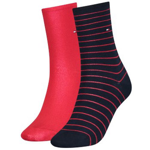 Tommy Hilfiger 2P Classic Small Stripe Socks Marine/Rot Gr 39/42 Damen - Tommy Hilfiger Legwear - Modalova