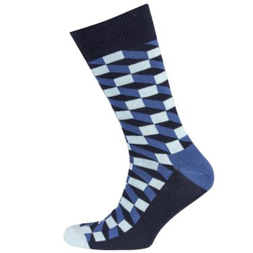 Filled Optic Sock Men Blau Muster Baumwolle Gr 41/46 Herren - Happy socks - Modalova