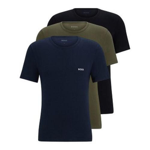 P Classic Crew Neck T-shirt Blau/Grün Baumwolle Small Herren - BOSS - Modalova