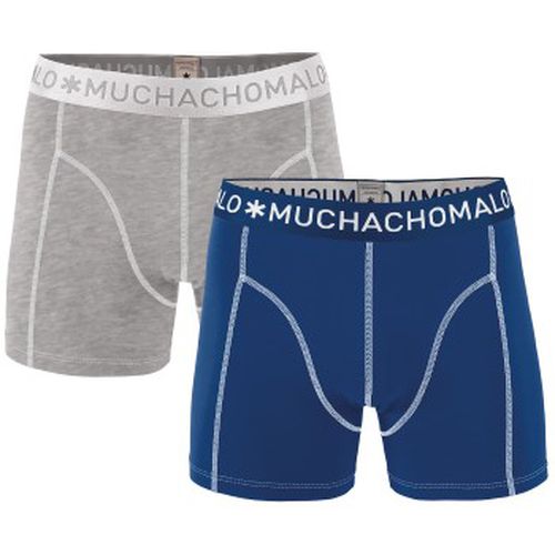 P Cotton Stretch Basic Boxers Blau/Grau Baumwolle Small Herren - Muchachomalo - Modalova