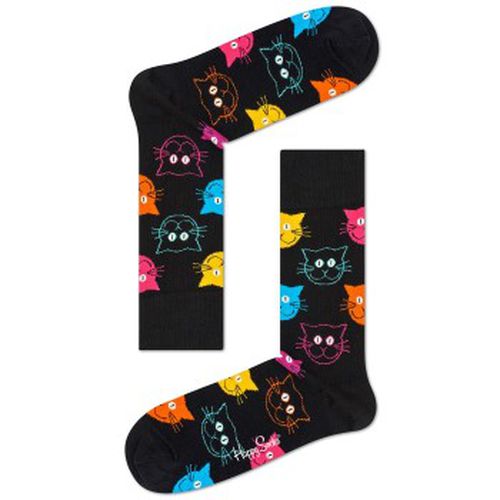 Cat Sock Schwarz gemustert Gr 41/46 - Happy socks - Modalova