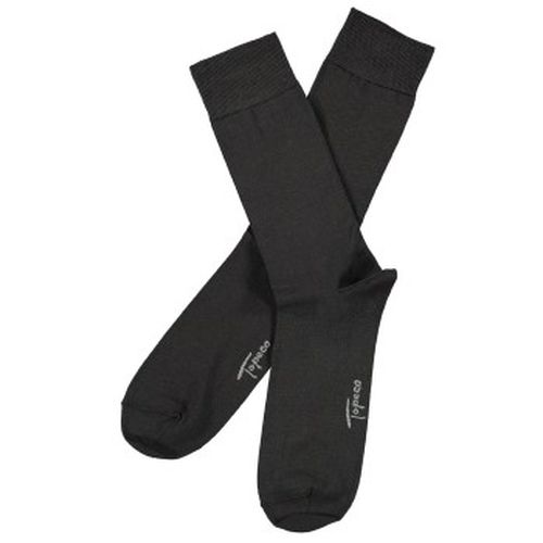 Men Socks Plain Dress Sock Dunkelgrau Gr 41/45 Herren - Topeco - Modalova