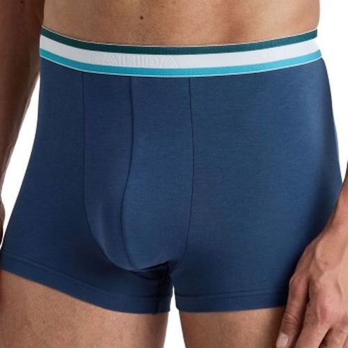 P Natural Benefit Boxer Blau Muster Baumwolle Medium Herren - Calida - Modalova