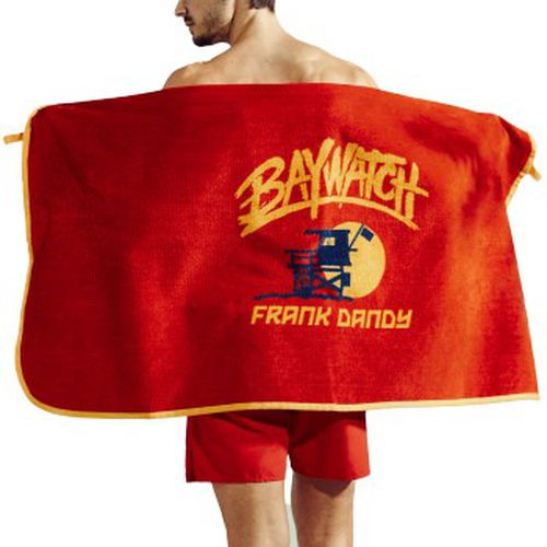P Baywatch Beach Towel Rot Baumwolle One Size - Frank Dandy - Modalova