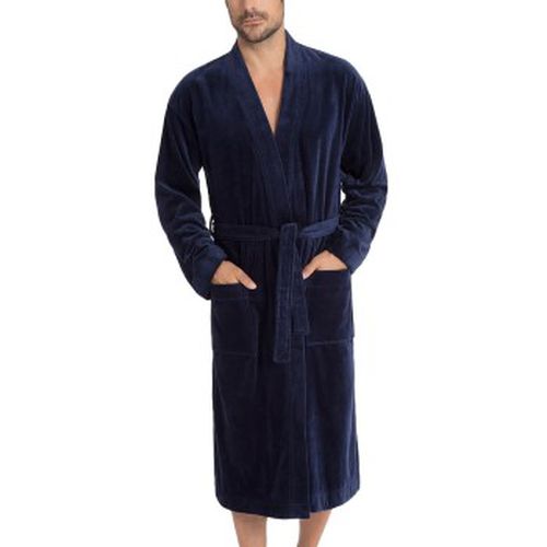 After Shower Men Bathrobe Dunkelblau Baumwolle Large Herren - Calida - Modalova