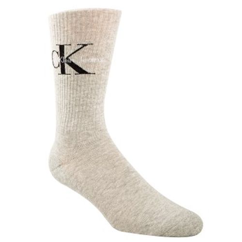 Calvin Klein Desmond Logo Rib Socks Grau Gr 40/46 Herren - Calvin Klein Legwear - Modalova