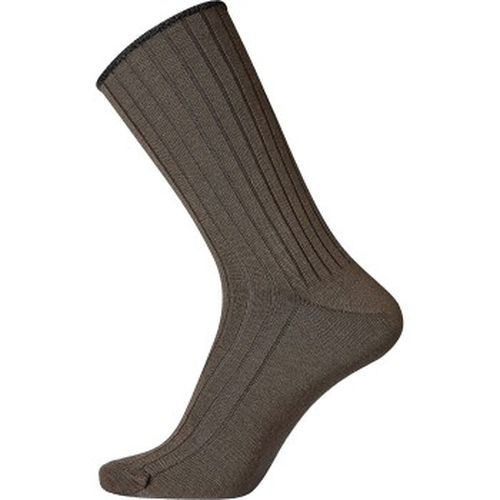 Wool No Elastic Rib Socks Dunkelbraun Gr 45/48 - Egtved - Modalova