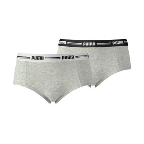 P Iconic Mini Shorts Grau Large Damen - Puma - Modalova