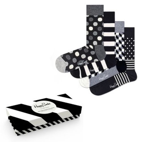 P Black and White Gift Box Schwarz gemustert Baumwolle Gr 41/46 - Happy socks - Modalova