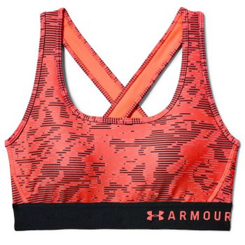 BH Mid Crossback Print Sports Bra Rot Muster Polyester Small Damen - Under Armour - Modalova