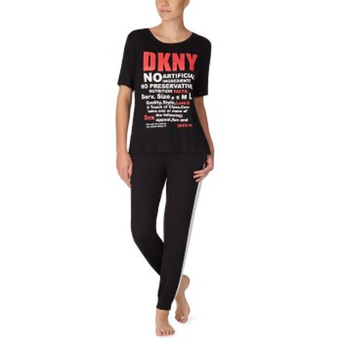 DKNY Only In DKNY T-shirt And Jogger Set Schwarz Viskose Small Damen - DKNY Homewear - Modalova