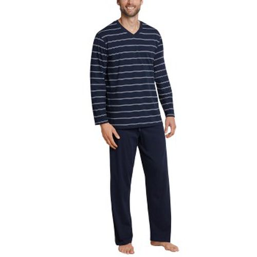 Day and Night Long Stripe Pyjama Dunkelblau Baumwolle Large Herren - Schiesser - Modalova