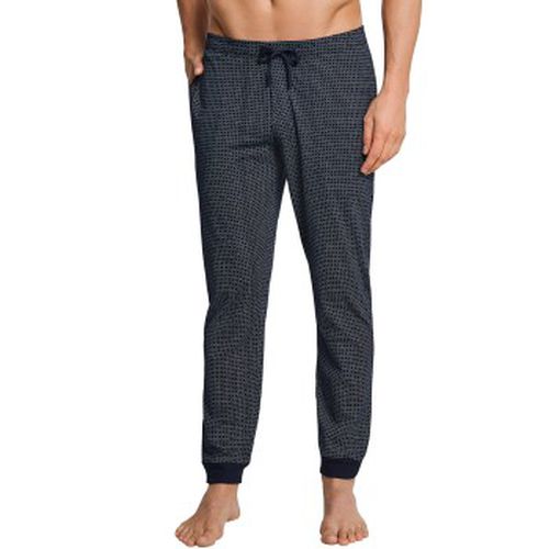 Mix and Relax Lounge Pants With Cuffs Blau Muster Baumwolle Small Herren - Schiesser - Modalova