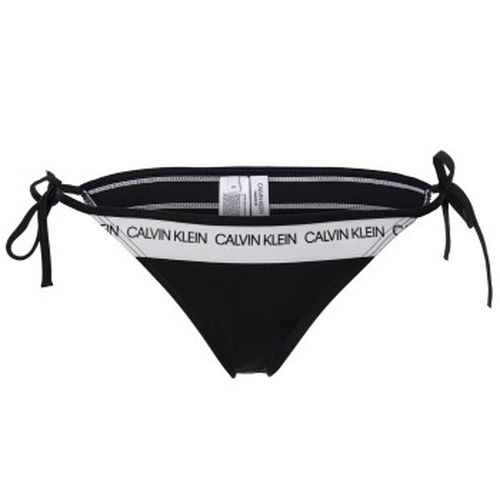CK Logo String Side Tie Bikini Schwarz Small Damen - Calvin Klein - Modalova