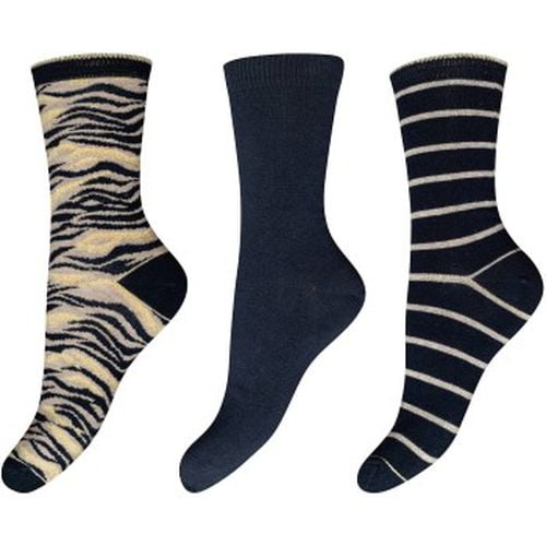 P Cotton Socks Schwarz/Gelb Strl 37/41 Damen - Decoy - Modalova