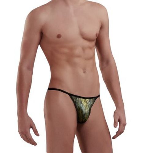 Men G-string Grün Polyester Small Herren - Doreanse - Modalova