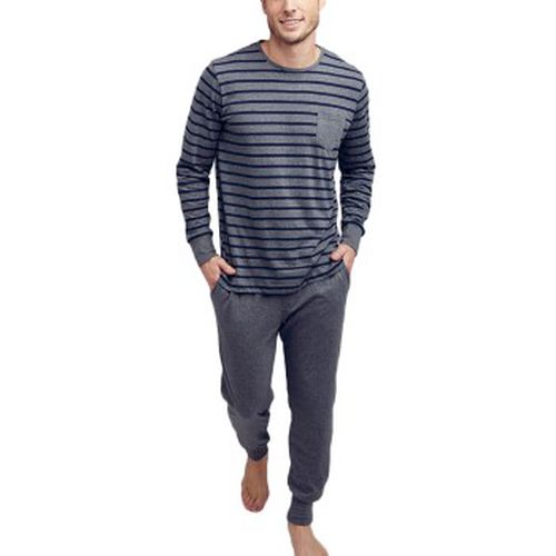 Cotton Nautical Stripe Pyjama Grau gestreift Baumwolle Small Herren - Jockey - Modalova