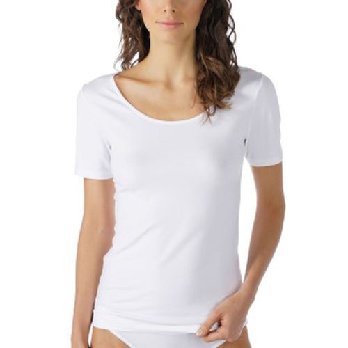 Cotton Pure Short-Sleeved Top Weiß Baumwolle 38 Damen - Mey - Modalova