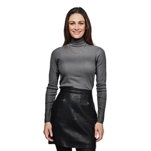 X Jenny Skavlan Wool Turtleneck Dunkelgrau S/M Damen - Pierre Robert - Modalova