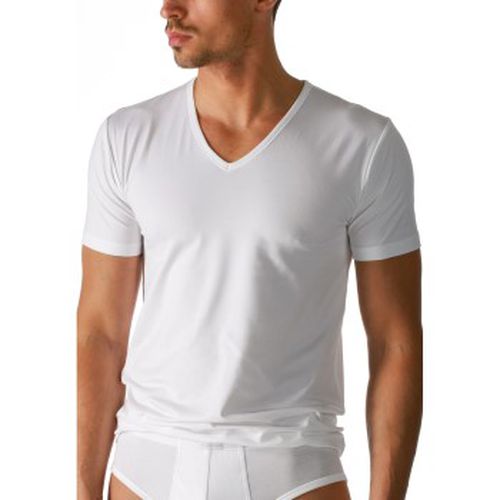 Dry Cotton V-Neck Shirt Weiß Small Herren - Mey - Modalova