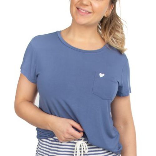 Softness Modal T-shirt Blau Modal Small Damen - Missya - Modalova