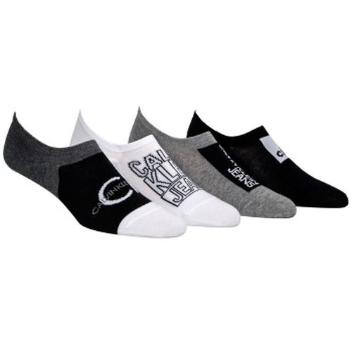 Calvin Klein 4P Sneaker Liner Socks Gift Box Schwarz/Grau Gr 40/46 Herren - Calvin Klein Legwear - Modalova