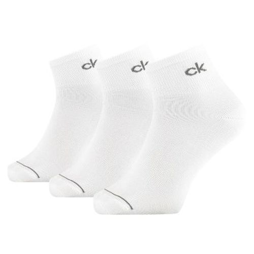 Calvin Klein 3P Nick Quarter Sock Weiß Gr 40/46 Herren - Calvin Klein Legwear - Modalova
