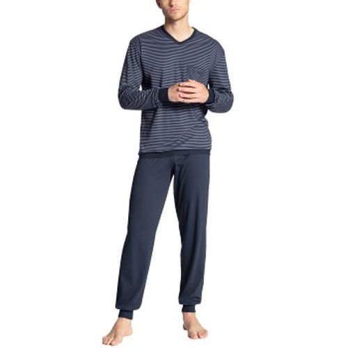 Relax Streamline Pyjama With Cuff Blau Baumwolle Small Herren - Calida - Modalova