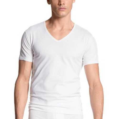 Cotton Code V-Shirt Weiß Baumwolle Small Herren - Calida - Modalova