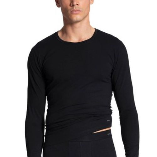 Cotton Code Shirt Long Sleeve Schwarz Baumwolle Medium Herren - Calida - Modalova