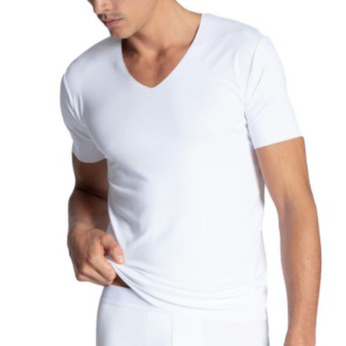 Clean Line T-shirt Weiß Mikromodal Large Herren - Calida - Modalova