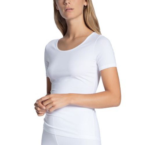 Natural Comfort T-shirt Weiß Baumwolle Small Damen - Calida - Modalova