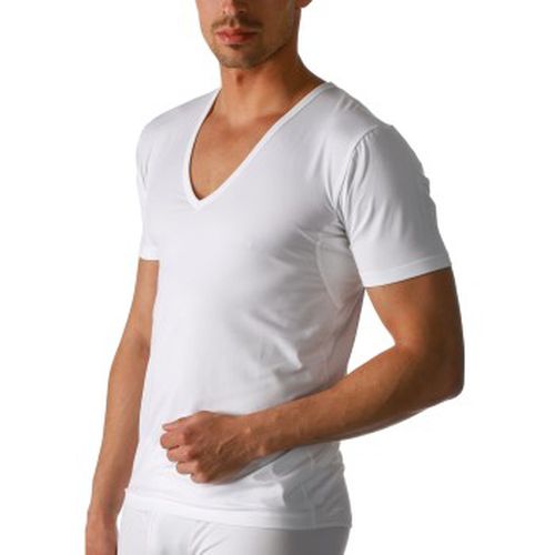 Dry Cotton Functional V-Neck Shirt Weiß Small Herren - Mey - Modalova